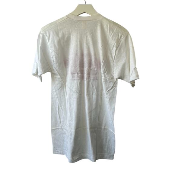 Vintage 80's DANNON Yogurt White Single Stitch Short Sleeve T-Shirt Medium NEW - Picture 4 of 8